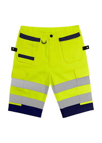 Two Tone Yellow Hi Vis Work Shorts PCSTHV