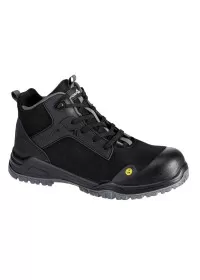 Portwest FE01 Composite Mid Boot S3S ESD SR FO Black/Grey