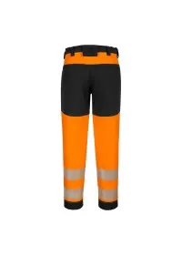 Women's Hi Vis Stretch Trousers Portwest T141 Orange Rear