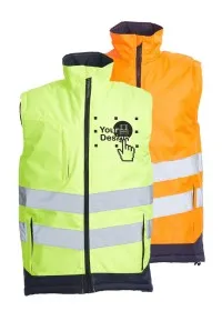Hi Vis Two Colour Bodywarmer Blackrock 80027