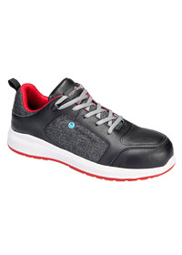 Portwest FC07 Eco Composite Trainer S3S SR Black Red