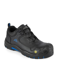 Portwest FC19 Composite Action Leather Work Shoe S3S ESD HRO SR SC FO Black/Blue