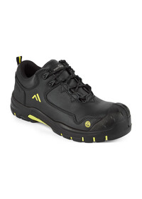 Portwest FC19 Composite Action Leather Work Shoe S3S ESD HRO SR SC FO Black/Yellow