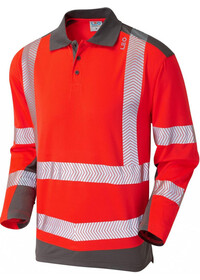 Personalised Hi Vis Two Tone Longsleeve Poloshirt