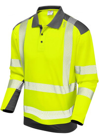 Personalised Hi Vis Two Tone Longsleeve Poloshirt