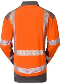 Personalised Hi Vis Two Tone Longsleeve Poloshirt