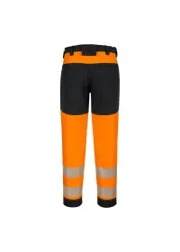 Women's Hi Vis Stretch Trousers Portwest T141 Orange Rear