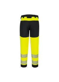 Women's Hi Vis Stretch Trousers Portwest T141 Yellow Rear