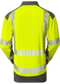 Personalised Hi Vis Two Tone Longsleeve Poloshirt