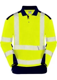 Personalised Hi Vis Two Tone Longsleeve Poloshirt