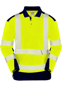 Personalised Hi Vis Two Tone Longsleeve Poloshirt