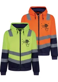 Regatta Hi Vis Two Tone Zip Hoodie TRF625 Product Image