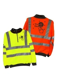 Personalised Leo​ EcoViz 1/4 Zip Sweatshirt SS01