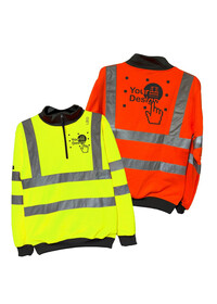 Personalised Leo​ EcoViz 1/4 Zip Sweatshirt SS01