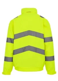 Regatta Hi Vis Bomber Jacket TRW457 rear