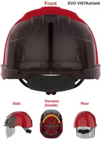 JSP Personalised Vented Face Shield Safety Helmet