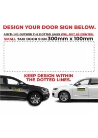 Custom Design your Magnetic Car or Taxi Door Sign