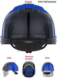 JSP Personalised Vented Face Shield Safety Helmet