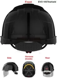 JSP Personalised Vented Face Shield Safety Helmet