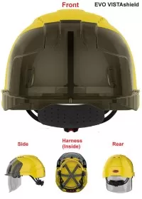 JSP Personalised Vented Face Shield Safety Helmet