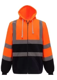 Personalised Zip-Up Hivis Hoodie HVK07