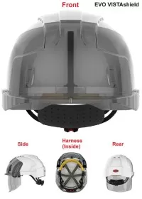 JSP Personalised Vented Face Shield Safety Helmet