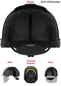 JSP Personalised Vented Face Shield Safety Helmet