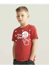 Custom Printed Kids Short Sleeve T Shirt Awdis AT01J 150GSM