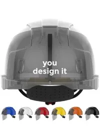 JSP Personalised Vented Face Shield Safety Helmet