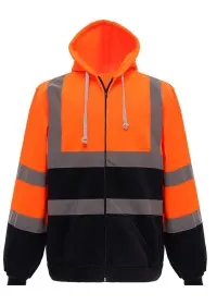 Personalised Zip-Up Hivis Hoodie HVK07