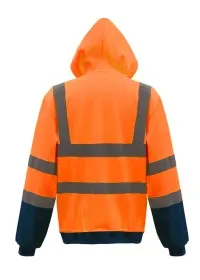 Personalised Zip-Up Hivis Hoodie HVK07