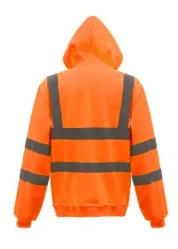 Personalised Zip-Up Hivis Hoodie HVK07