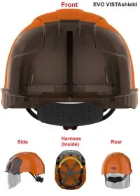 JSP Personalised Vented Face Shield Safety Helmet
