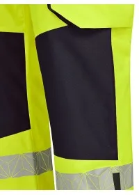 PULSAR Hi Vis Yellow Waterproof Overtrousers RCT802 Close