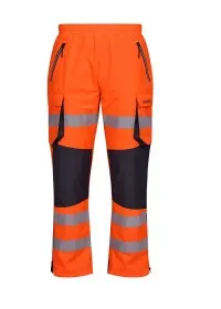 PULSAR Hi Vis Orange Waterproof Overtrousers RCT803 Front