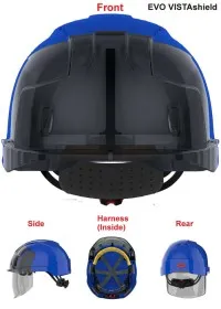 JSP Personalised Vented Face Shield Safety Helmet