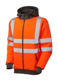 Personalised Hi Vis Hoodie with Zip LEO SS02