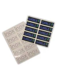 Clear Background and White Background Sticker Product Example.