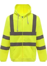 Personalised Zip-Up Hivis Hoodie HVK07