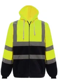 Personalised Zip-Up Hivis Hoodie HVK07