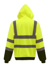 Personalised Zip-Up Hivis Hoodie HVK07