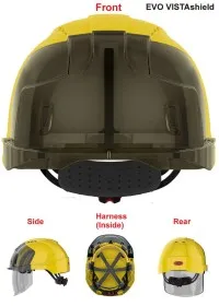 JSP Personalised Vented Face Shield Safety Helmet