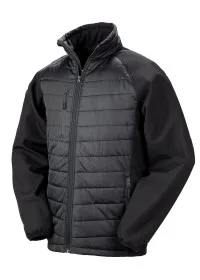 Padded Softshell Jacket Result R237X Black/Black