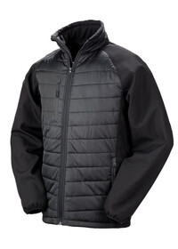 Padded Softshell Jacket Result R237X Black/Black