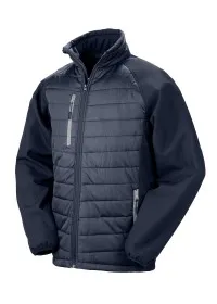 Padded Softshell Jacket Result R237X Navy/GREY