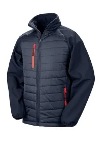 Padded Softshell Jacket Result R237X Navy/Red