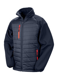 Padded Softshell Jacket Result R237X Navy/Red
