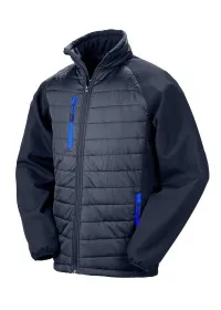 Padded Softshell Jacket Result R237X Navy/Royal