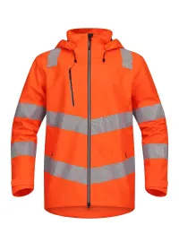 Pulsar Orange Hi Vis Waterproof Softshell REACT RCT801 Front