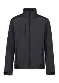 Regatta RG158 Sandstorm Workwear Softshell Seal Grey/Black
